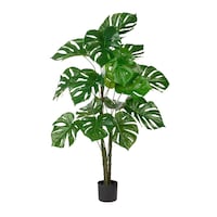 Naturae Décor Artificial Indoor/Outdoor Monstera Leaf Plant, 47-in Front_Elevated