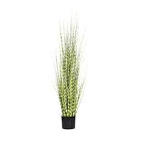 Naturae Décor 47-in Artificial Indoor/Outdoor Zebra Grass Plant with Black Pot