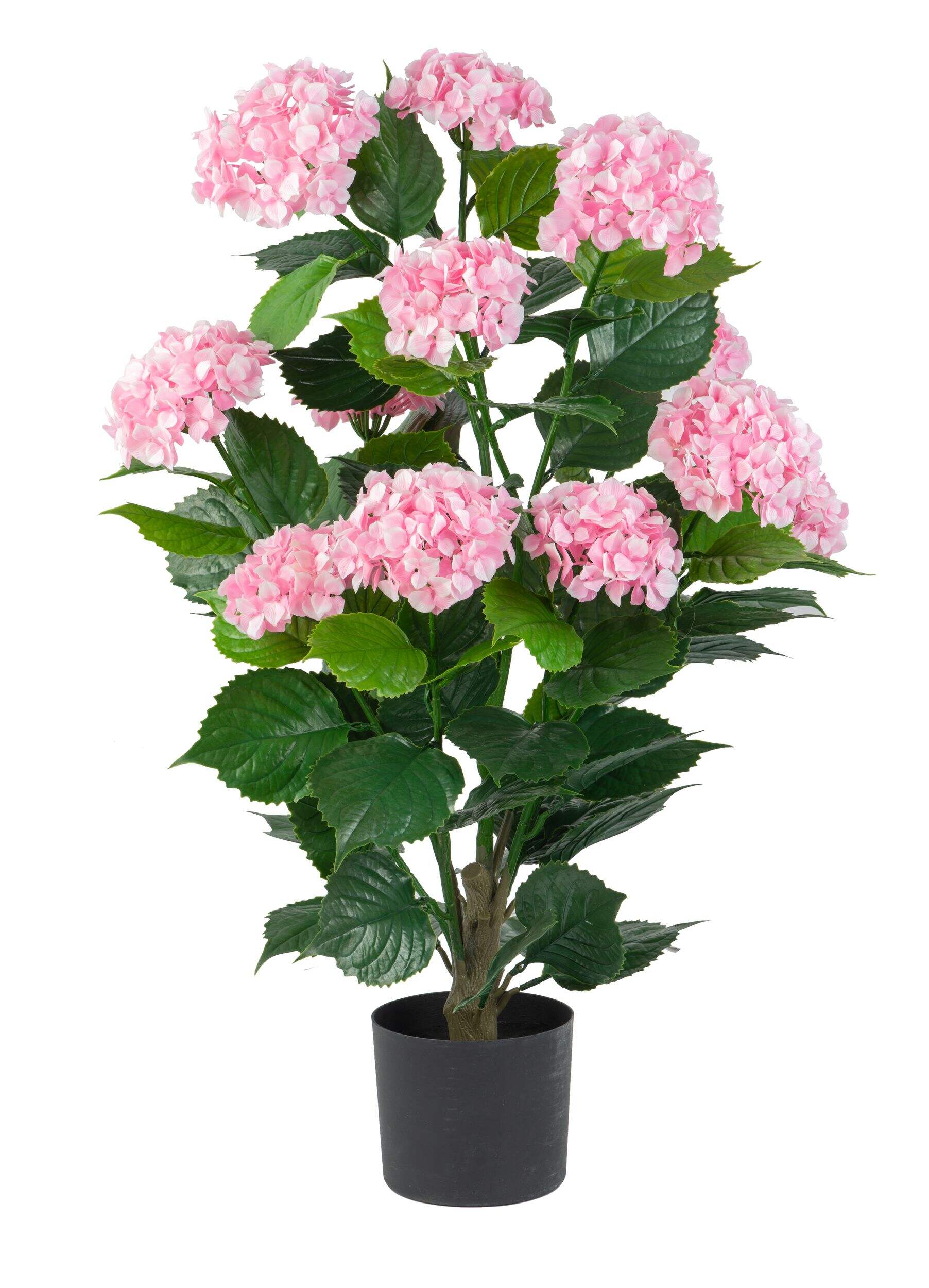 Naturae Décor 36-in Artificial Indoor/Outdoor Pink Flower Hydrangea Shrub Plant Front_Flat