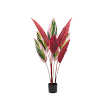 Naturae Décor 47-in Artificial Indoor/Outdoor Paradise Plant in Black Pot Front_Flat