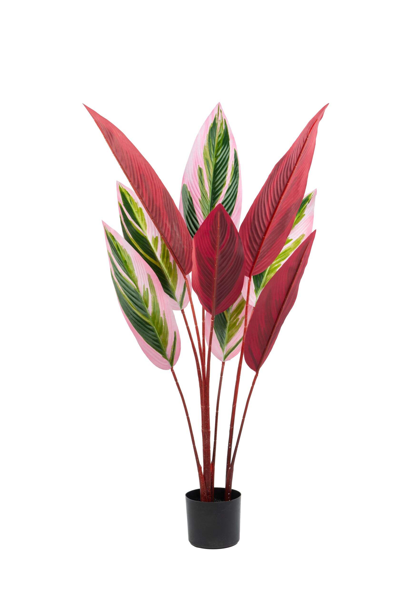 Naturae Décor 47-in Artificial Indoor/Outdoor Paradise Plant in Black Pot Front_Flat