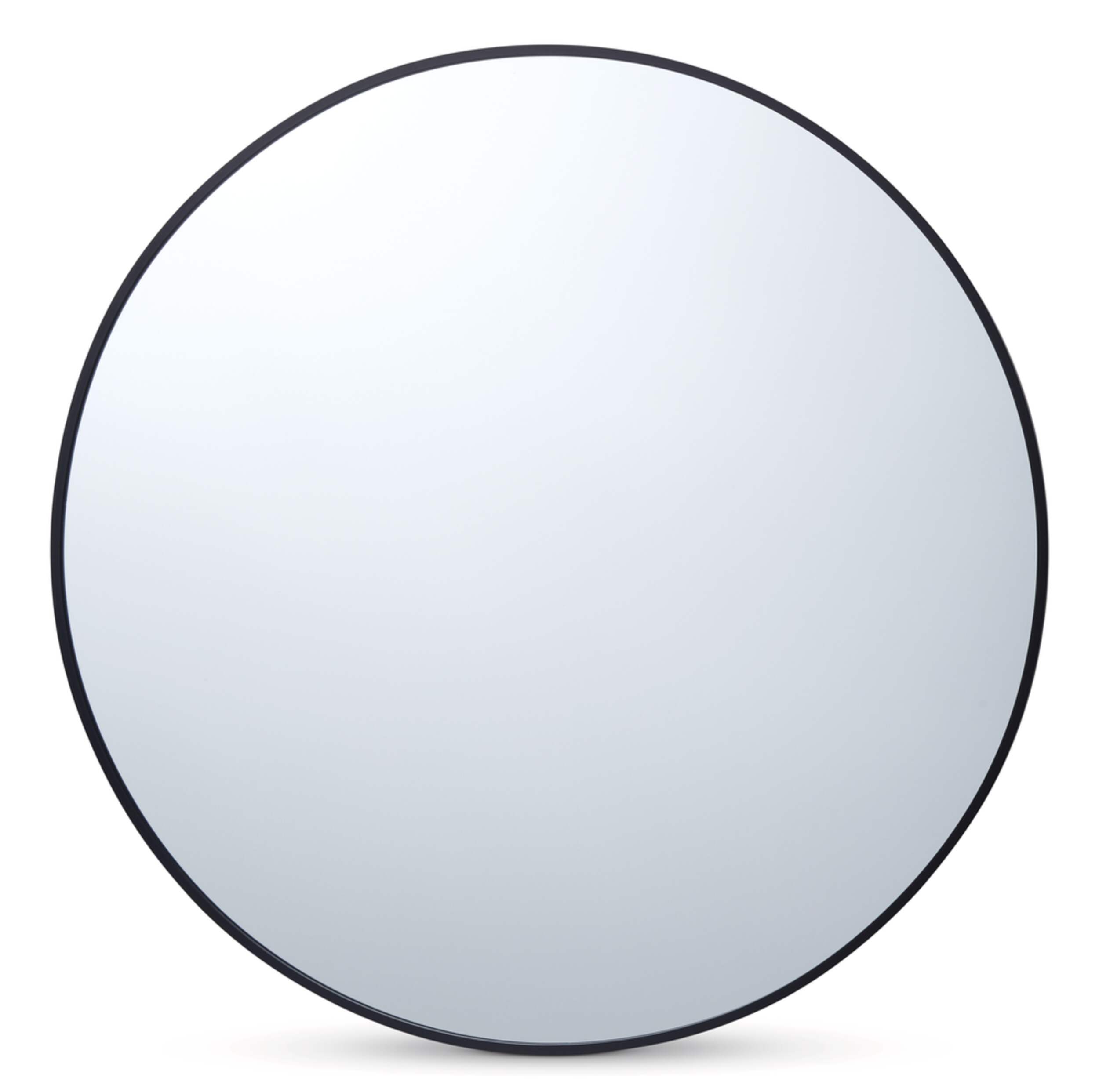 CANVAS Devon Round Wall Mirror, Black, 30-in Front_Flat