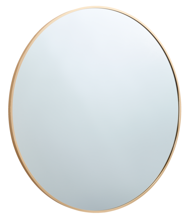 CANVAS Devon Round Wall Mirror, Gold, 30in Canadian Tire