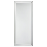 Miroir mural rectangulaire biseauté CANVAS Lamont, argent, 58 x 24 po Front_Flat