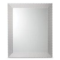 Miroir mural rectangulaire CANVAS Altona, chrome, 27 1/8 x 33 1/16 po