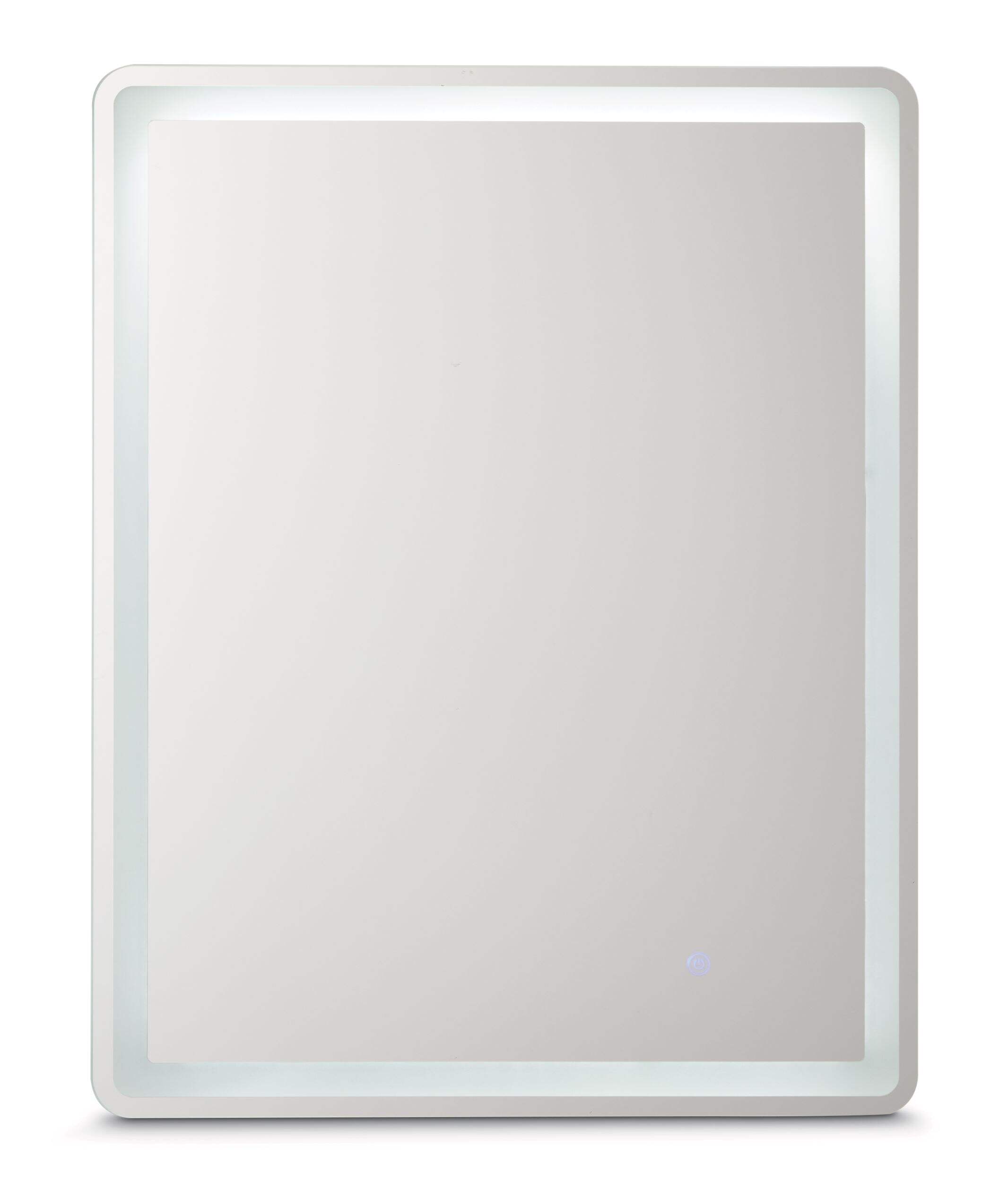 Miroir mural rectangulaire à DEL CANVAS Watson, transparent, 24 x 30 po Front_Flat