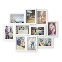 CANVAS Collage Multi Frame Set, White, 4 x 6-in, 10-pc Front_Flat