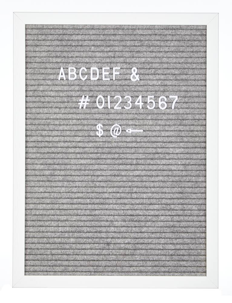 BASSK Caractère de tableau de lettres en feutre 340 Numéro de tableau de lettres remplaçable 