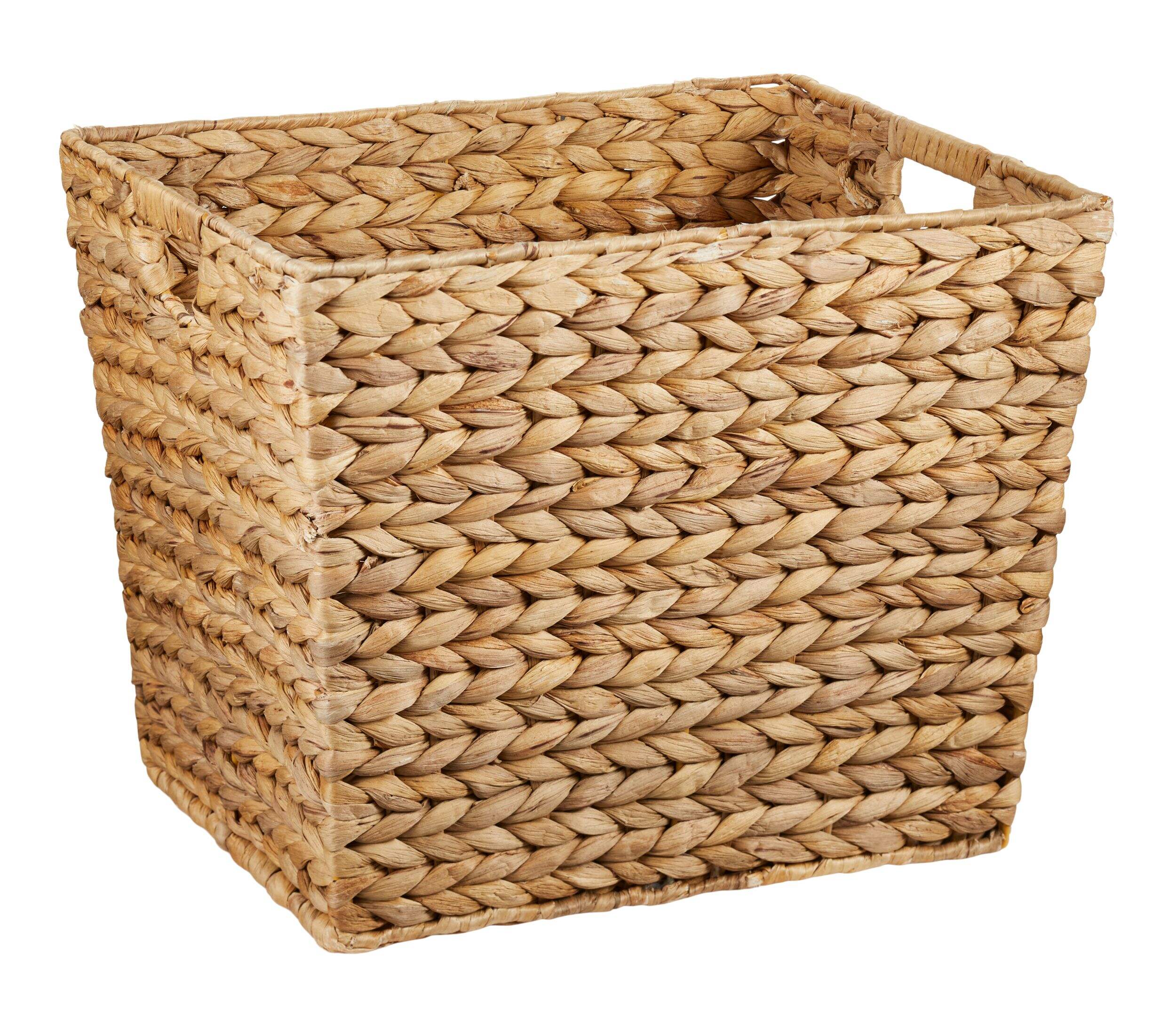 CANVAS Emery Rectangular Natural Material Baskets, 14.5 x 12 x 12-in, 2-pk Front_Three_Fourths_Angled_Right
