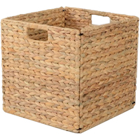 Panier escamotable tissé en tissu naturel CANVAS Weiss Cube, 13 x 13 po Front_Three_Fourths_Angled_Left