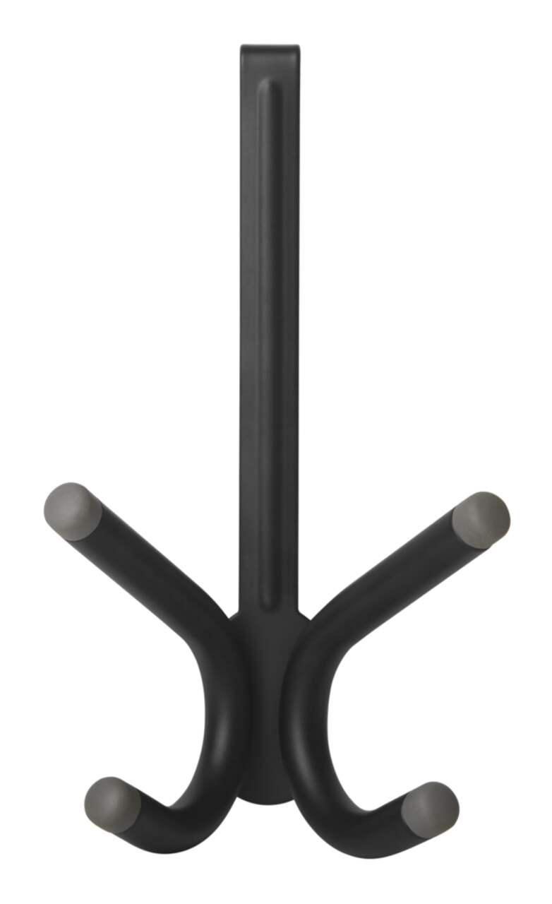 CANVAS Peyto Steel 4-Hook Over the Door Hook, Black