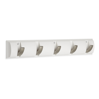 CANVAS Clement Steel 5-Hook Flip Down Rail, White, 20-in