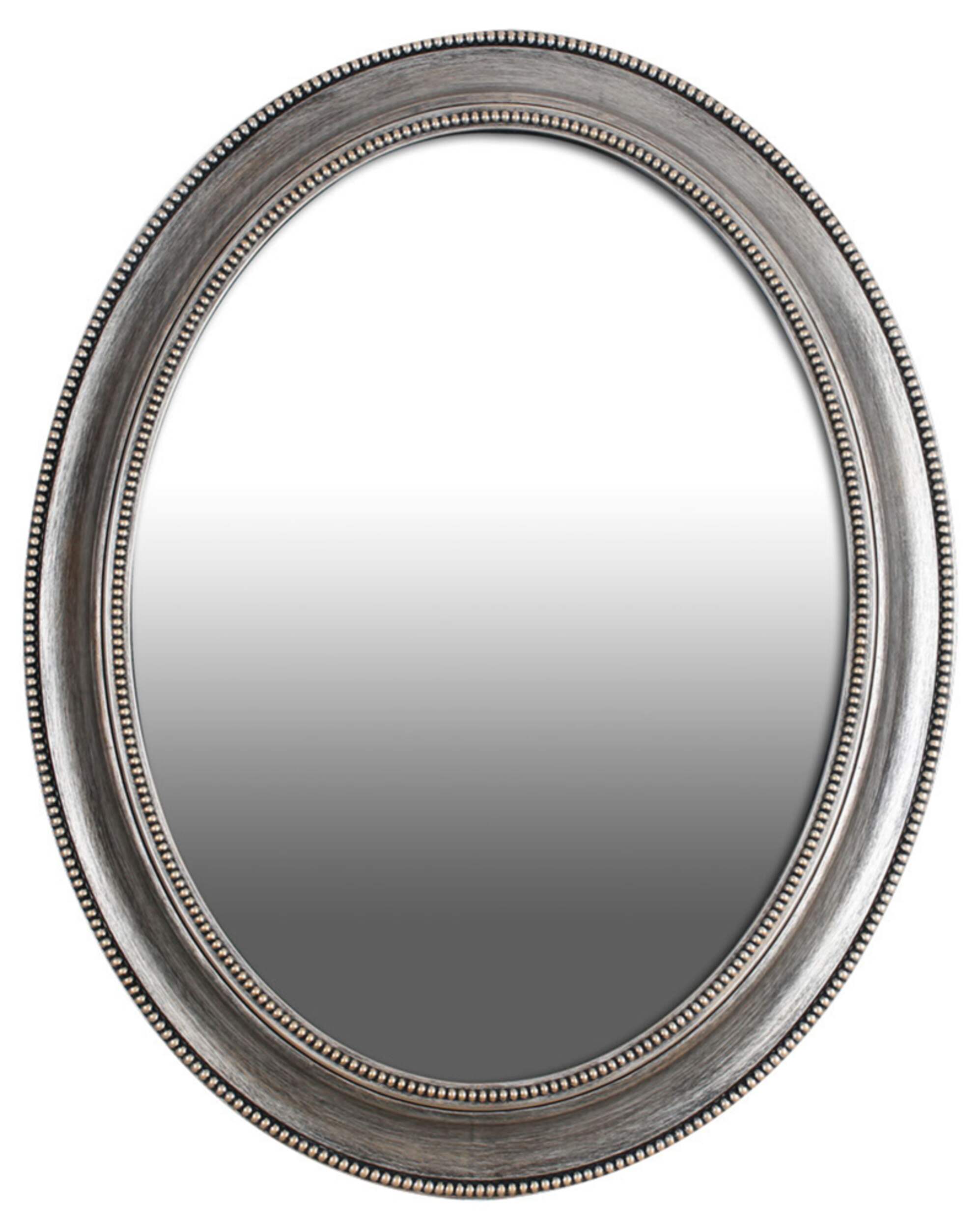 Oval Royal Wall Mirror, 24 x 30-in Front_Flat