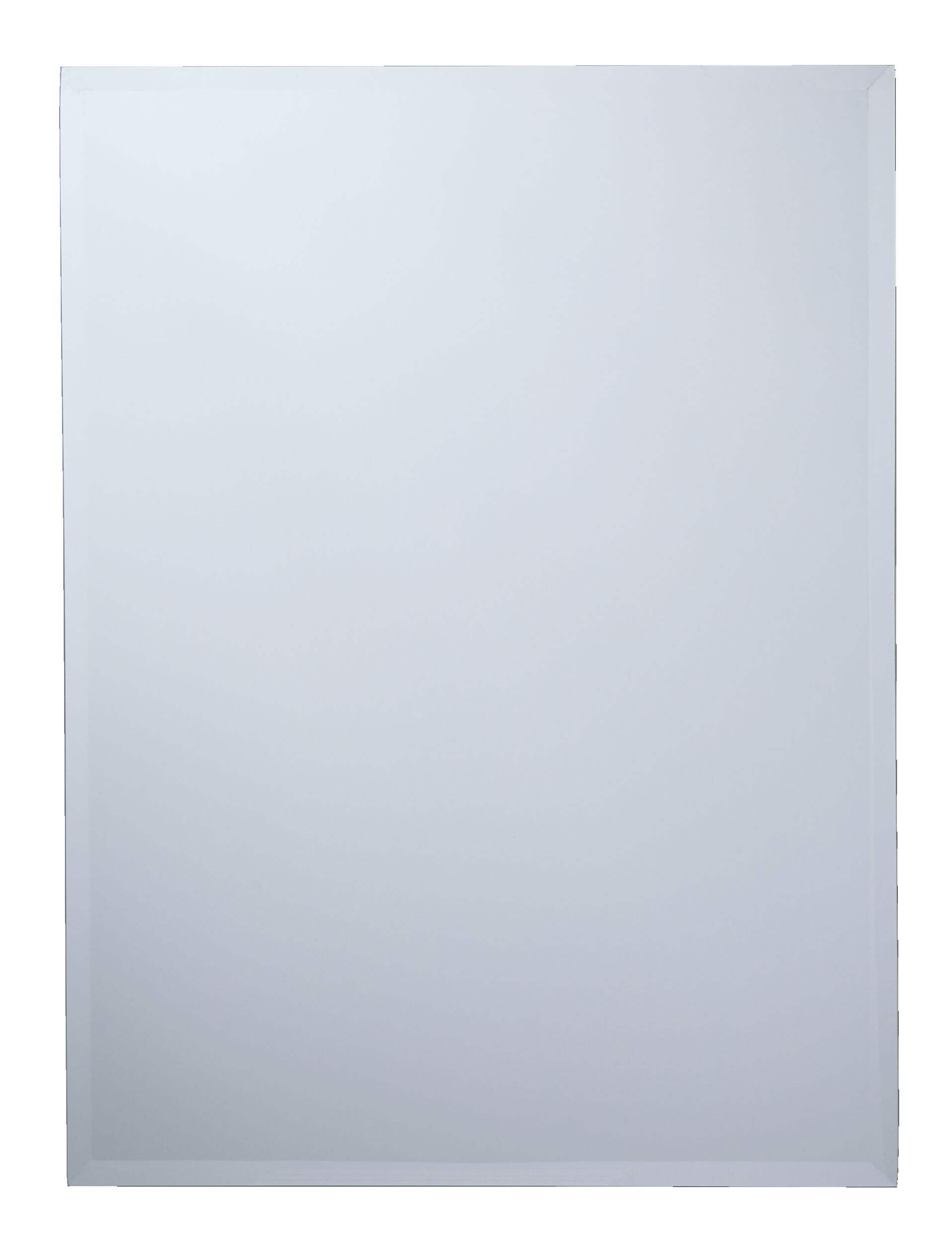 For Living Rectangular Bevel Vanity Wall Mirror, 18-in x 24-in Front_Flat