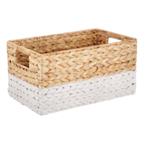 Panier de rangement rectangulaire en tissu naturel CANVAS Lucy, 13 x 8,6 x 7 po Front_Angled_Right