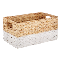 Panier de rangement rectangulaire en tissu naturel CANVAS Lucy, 13 x 8,6 x 7 po Front_Angled_Right