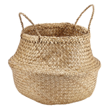 CANVAS Market Round Hand Woven Basket, 15.75 x 17.71-in Front_Angled_Right