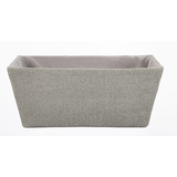 CANVAS Luxe Rectangular Fabric Basket, Assorted Colours, 13 x 9 x 6-in Front_Elevated