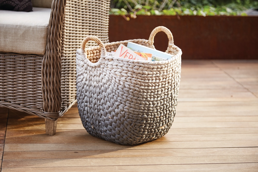 CANVAS Willa Basket, Grey Canadian Tire