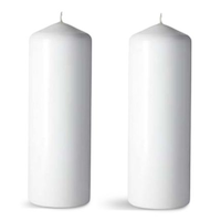 CANVAS Pillar Candle, 3-in x 8-in, 2-pk Front_Flat