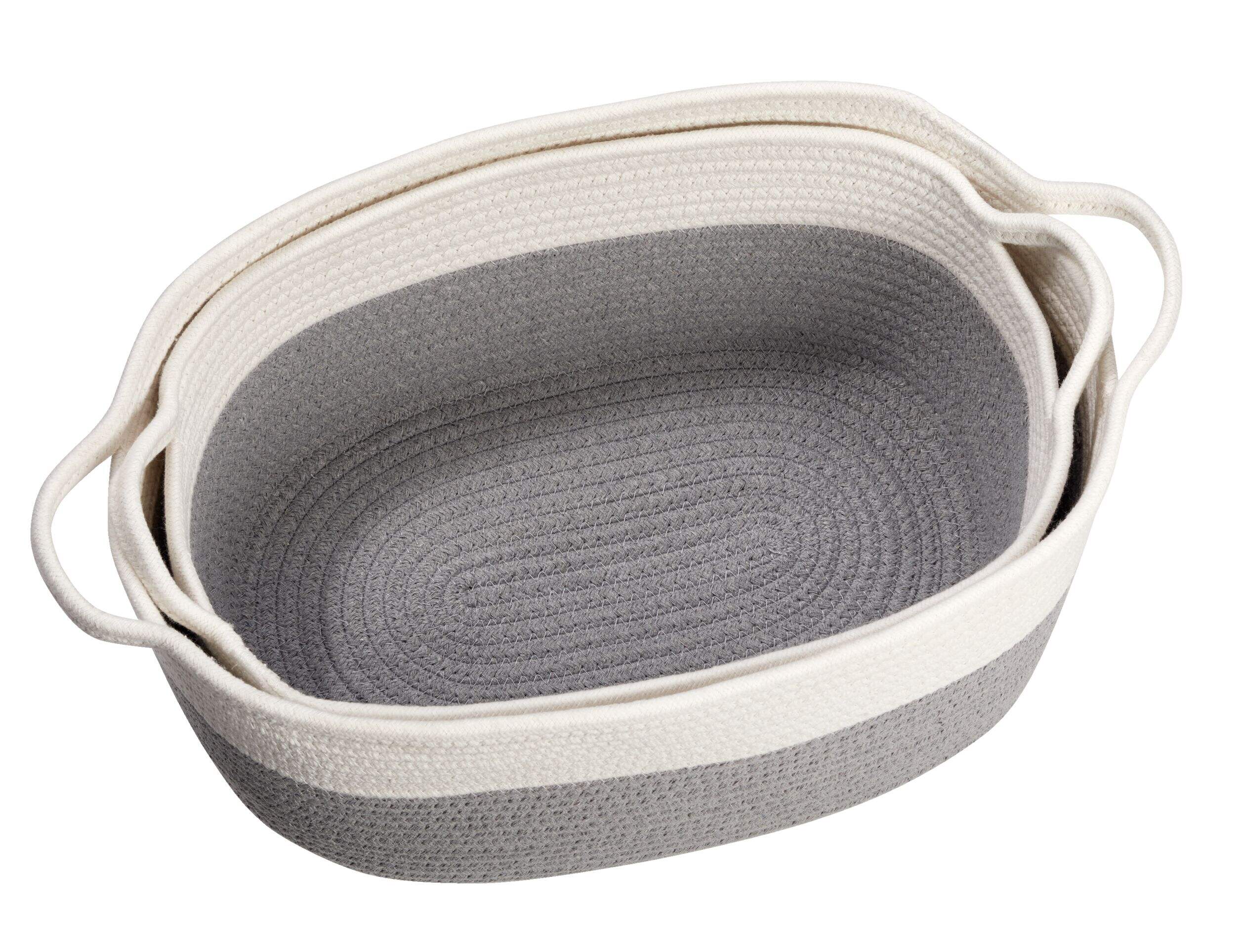 CANVAS Nesting Rope Baskets Set, 2pk Canadian Tire