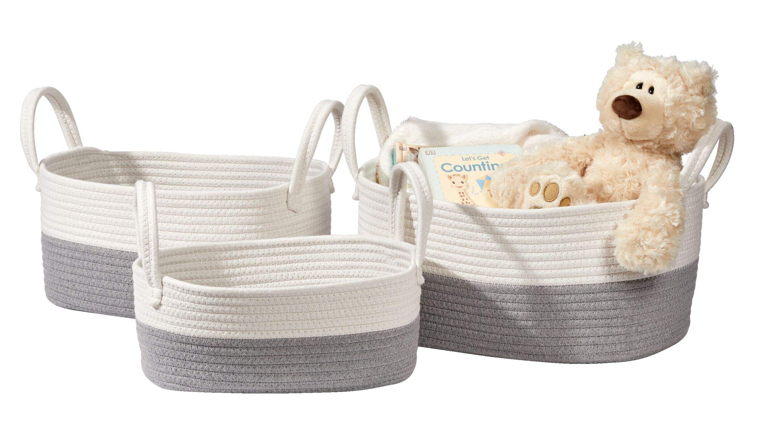 CANVAS Nesting Rope Baskets Set, 3pk Canadian Tire
