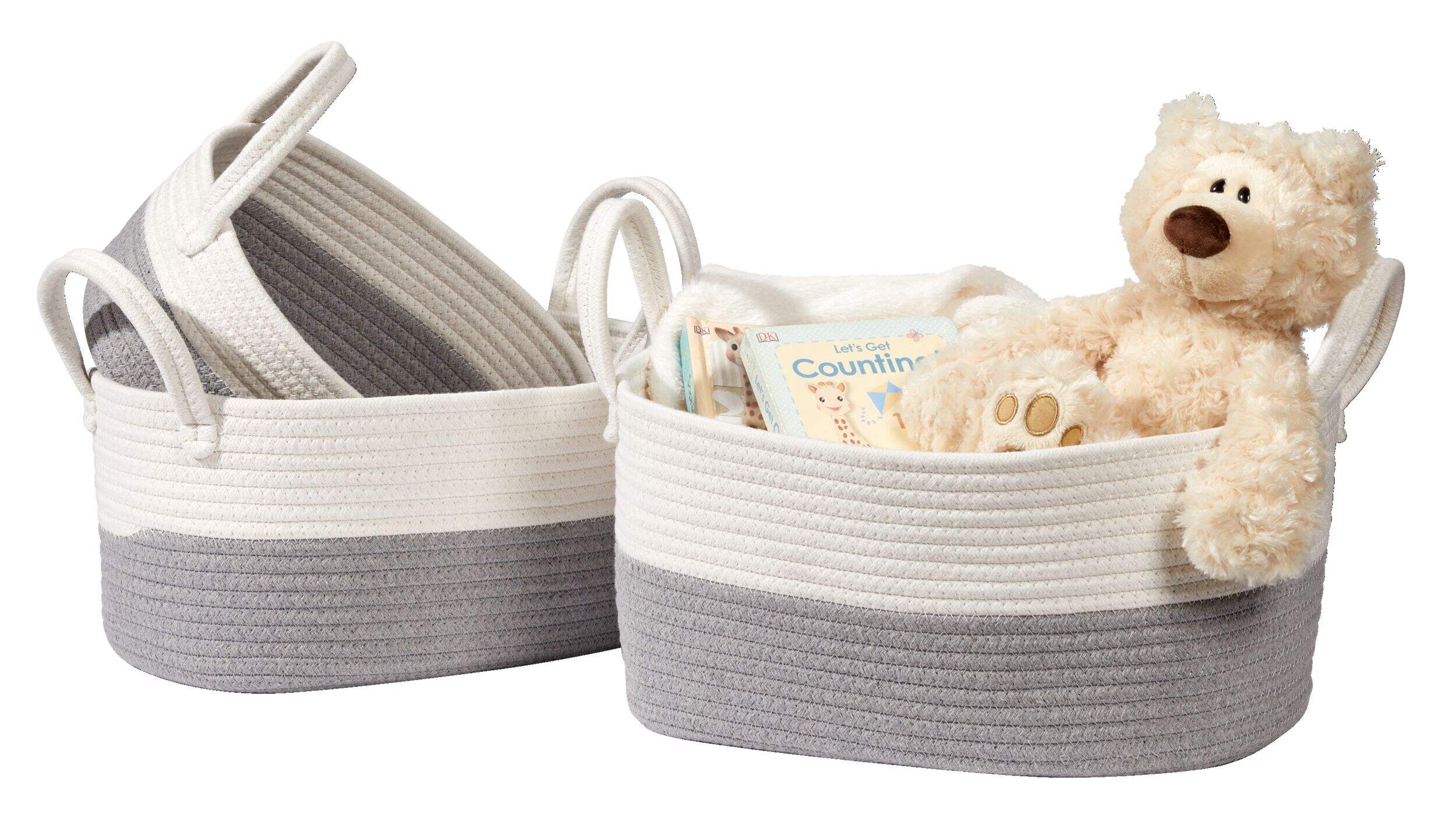 CANVAS Nesting Rope Baskets Set, 3pk Canadian Tire