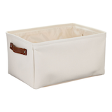 Panier de rangement rectangulaire en tissu Canvas Dylan, choix de couleurs Front_Three_Fourths_Angled_Right