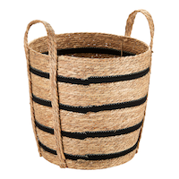 Canvas Henry Tall Woven Cotton Rope Storage Basket, 2-pc