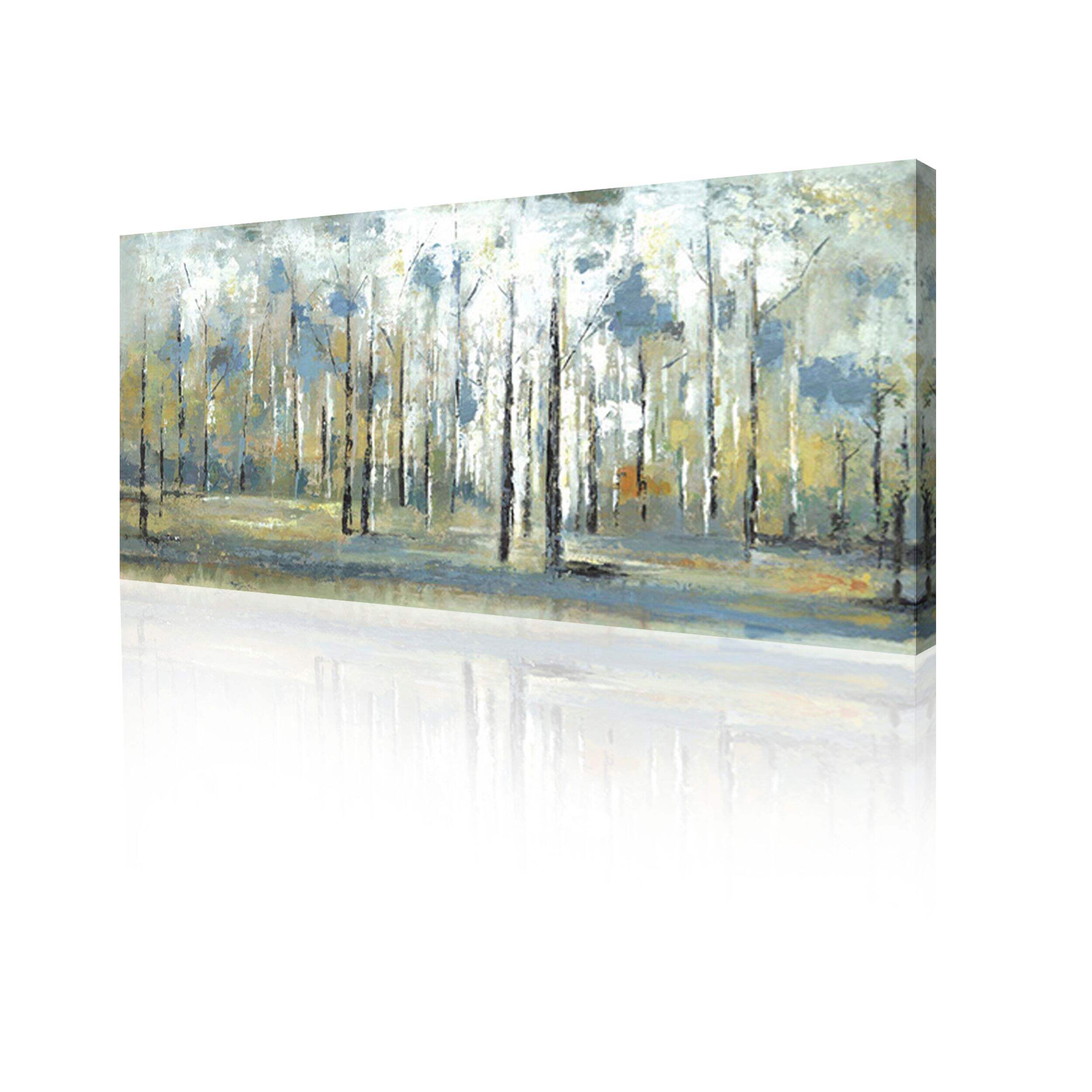 Northwood Collections Sky Branches Wood Frame Canvas Wall Art, 24 x 48-in Front_Three_Fourths_Angled_Left