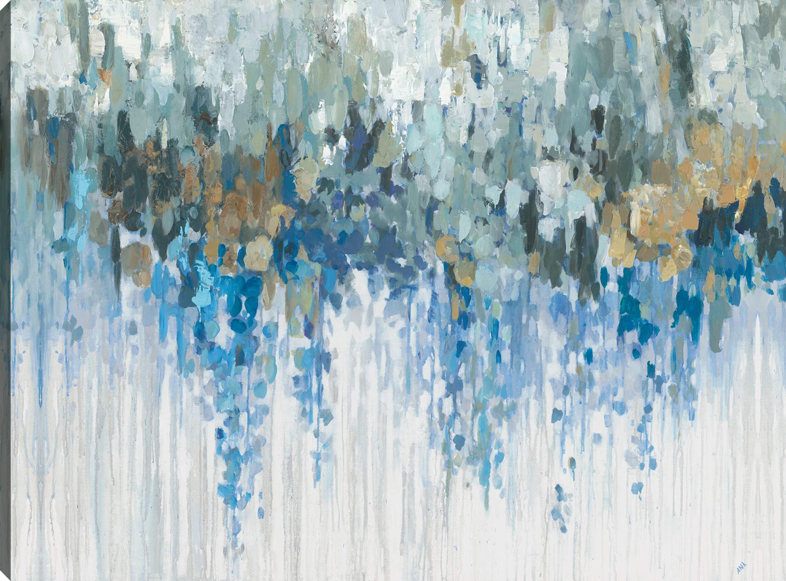 Northwood Collections Blue Visuals Canvas Wall Art, 30-in x 40-in Front_Flat