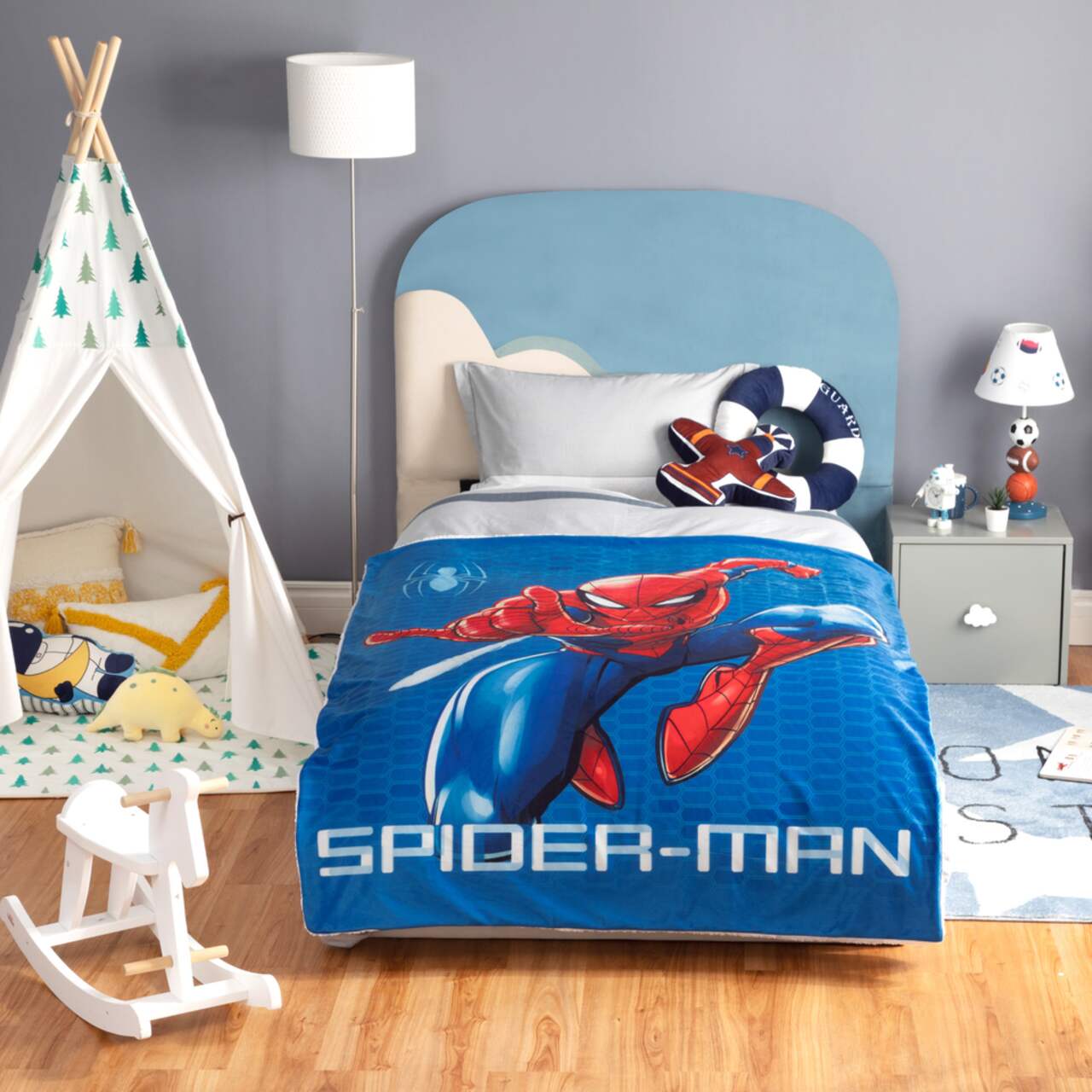 Jeté à 2 épaisseurs pour enfants Nemcor Picture Perfect Spiderman
