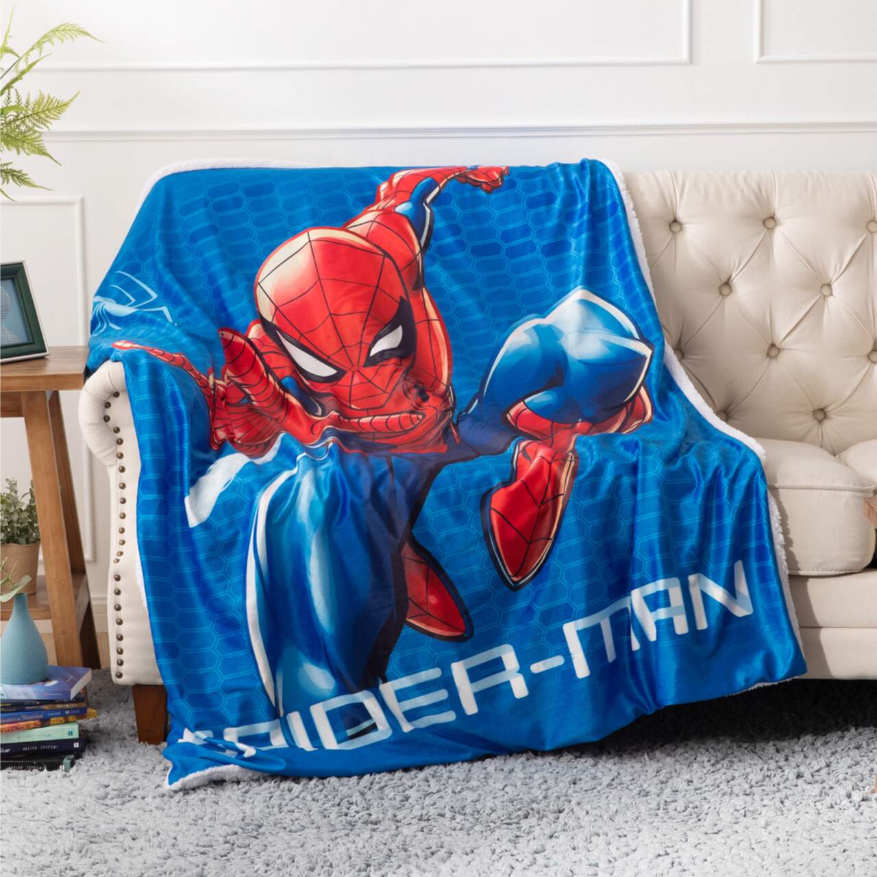 Nemcor Picture Perfect Spiderman 2-Ply Kid's Throw Blanket, 50 x 60-in