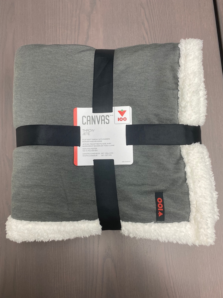 CANVAS Canadian Tire 100 Retro Throw Blanket Canadian Tire