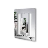 Umbra Echo Rectangular Wall Mirror, Clear, 21 x 25-in Front_Three_Fourths_Angled_Left