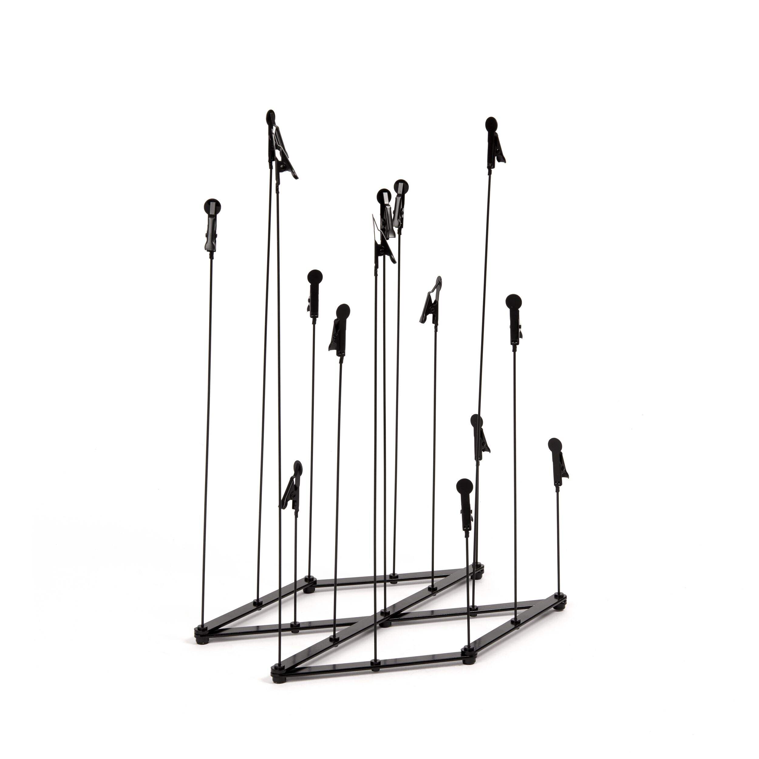 Umbra Crowd Multi-Photo Display Frame, Black, 13 x 7 x 12.5-in Front_Three_Fourths_Angled_Right