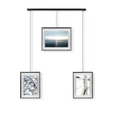 Présentoirs de photos suspendus Umbra Exhibit à 3 images, noir, 26,3 x 18 x 1 po Front_Flat