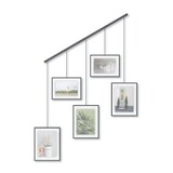 Umbra Exhibit 5-Image Hanging Photo Display Frame, Black, 27.3 x 31.2 x 1.2-in Front_Flat