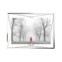Umbra Prisma Geometric Multi-Photo Display Frame, Chrome, 4 x 6-in Front_Flat