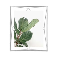 Umbra Prisma Geometric Multi-Photo Display Frame, Chrome, 8 x 10-in Front_Flat