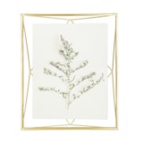 Umbra Prisma Geometric Multi-Photo Display Frame, Matte Brass, 8 x 10-in Front_Flat