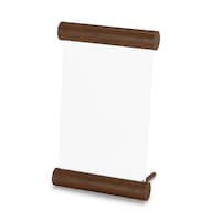 Umbra Scroll Wooden Picture Frame, Light Walnut, 4 x 6-in Front_Three_Fourths_Angled_Left