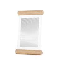 Umbra Scroll Wooden Photo Display Frame, Natural, 4 x 6-in Front_Three_Fourths_Angled_Left