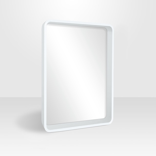 Homeworks Chelsea Rounded Corners Mirror, White, 31in Canadian Tire