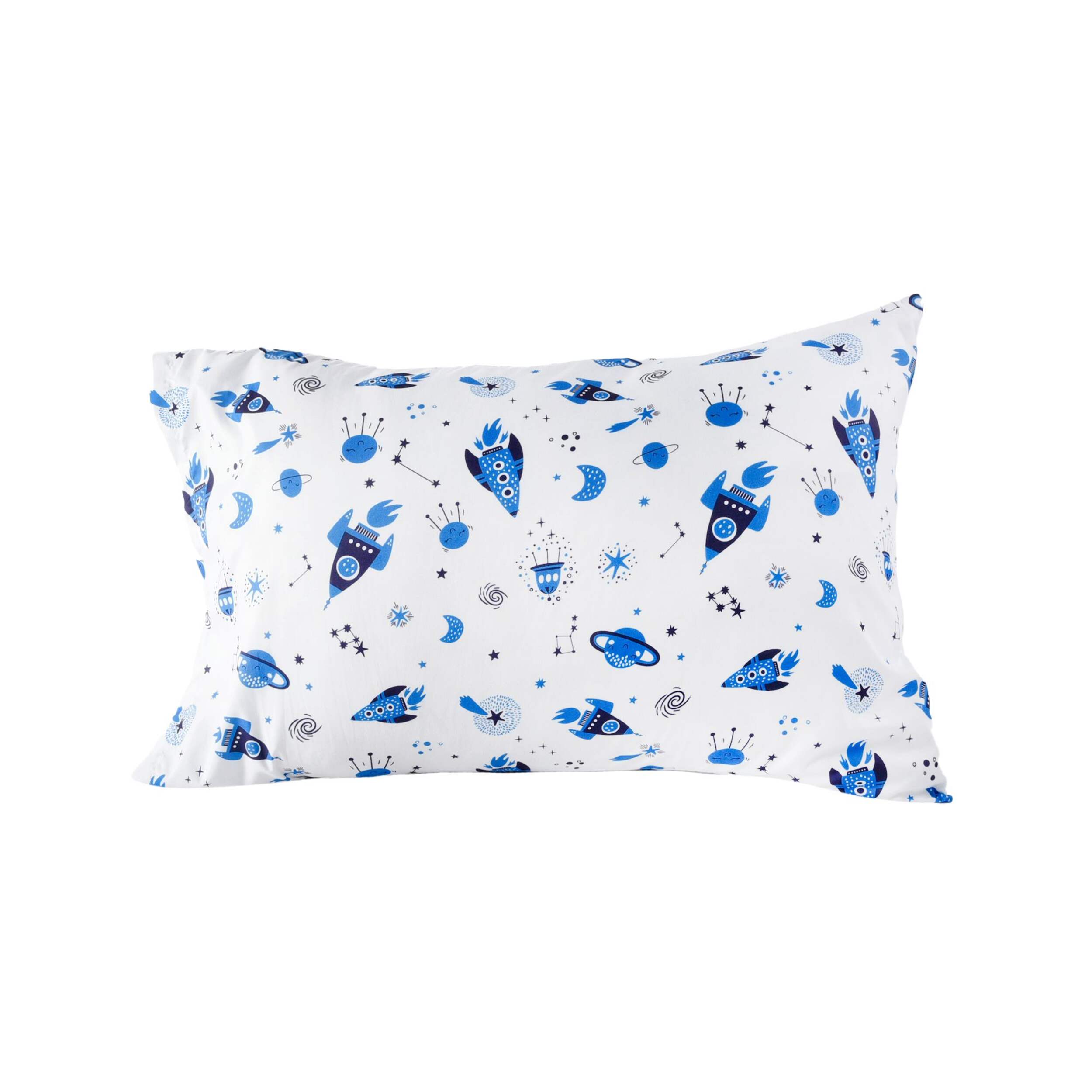 Nemcor 2-Piece Toddler Reversible Comforter Set, Outerspace Front_Flat