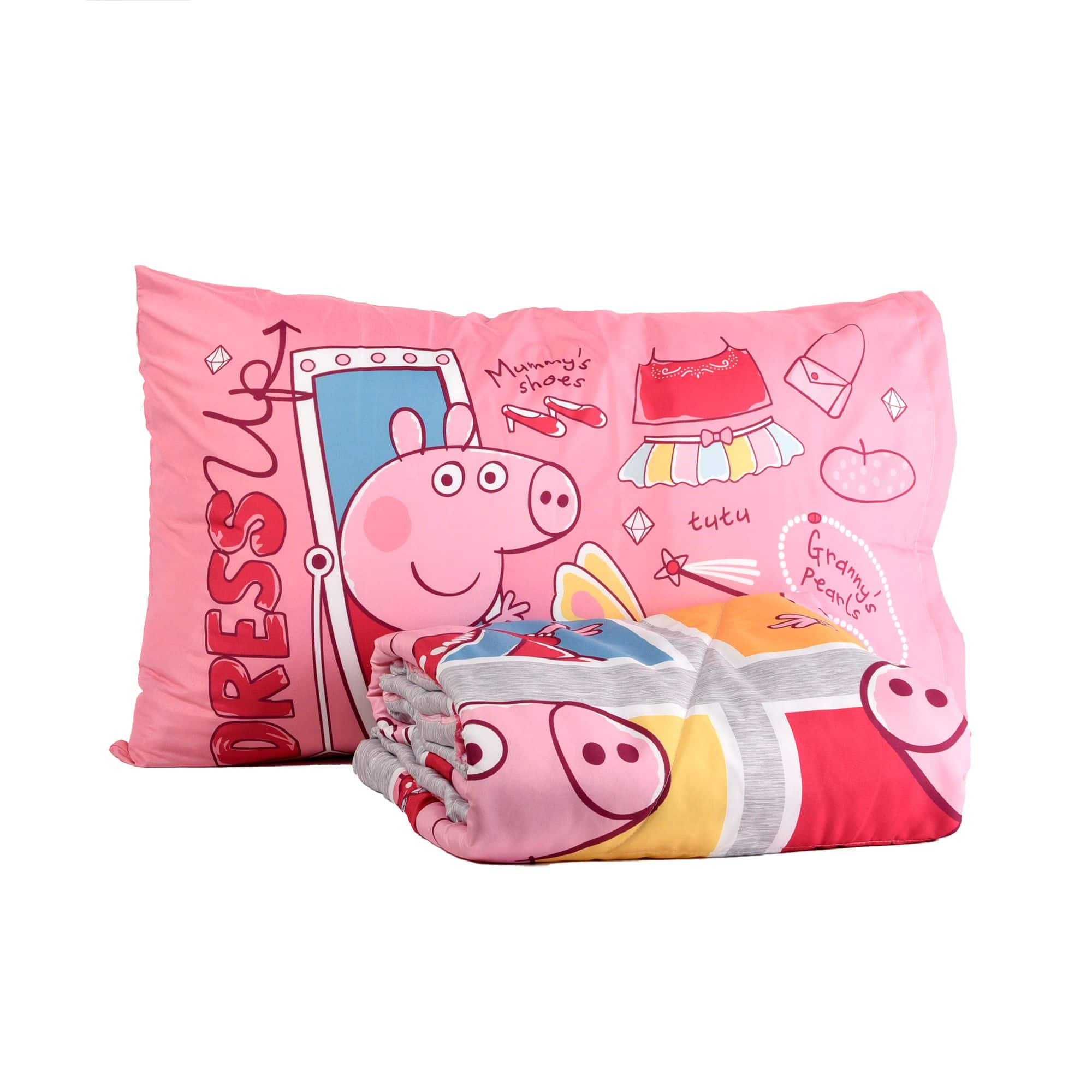 Peppa pig reversible travel hot sale pillow