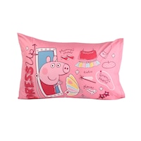 Nemcor Peppa Pig 2-Piece Toddler Reversible Comforter Set Front_Flat