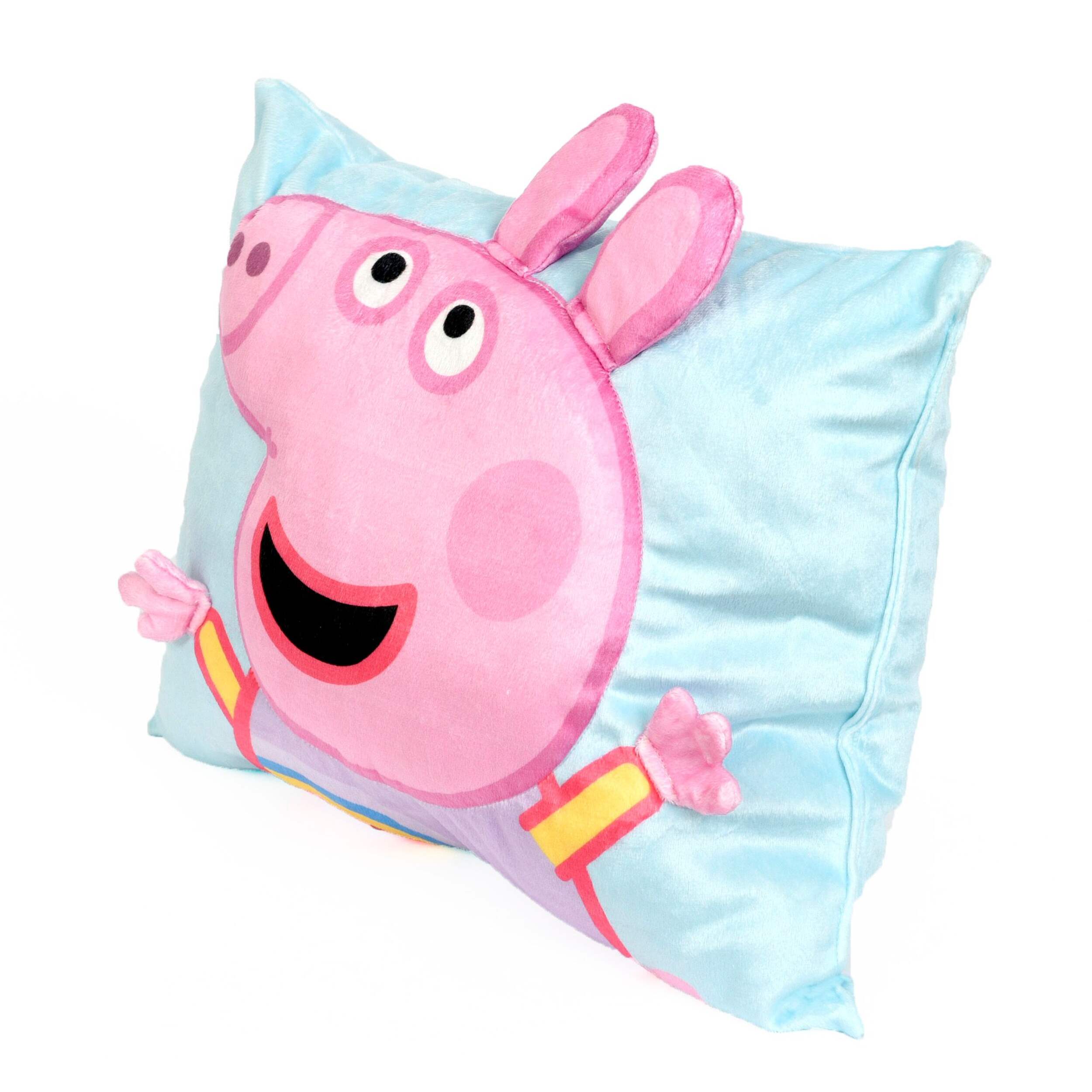Nemcor Peppa Pig Ultra-Soft Mink Dimensional Pillow, 13 x 16-in Front_Three_Fourths_Angled_Left