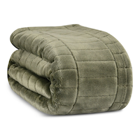 Nemcor Recycled Brick Jacquard Blanket, Queen Front_Three_Fourths_Angled_Right