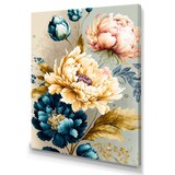 Designart Vibrant Multi-Colour Floral Bunch II Canvas Wall Art, 24-in x 32-in Front_Three_Fourths_Angled_Left